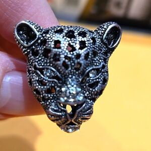 Unisex Leopard Face Ring